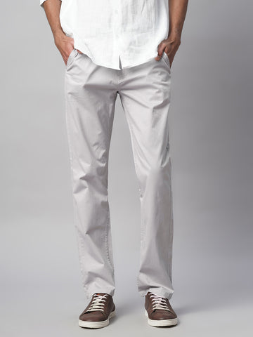 Men’s Cotton Lycra Regular Fit Pant Grey