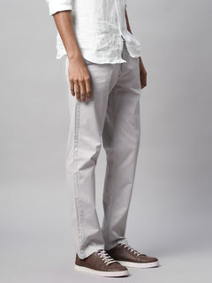 Men’s Cotton Lycra Regular Fit Pant Grey