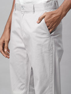 Men’s Cotton Lycra Regular Fit Pant Grey