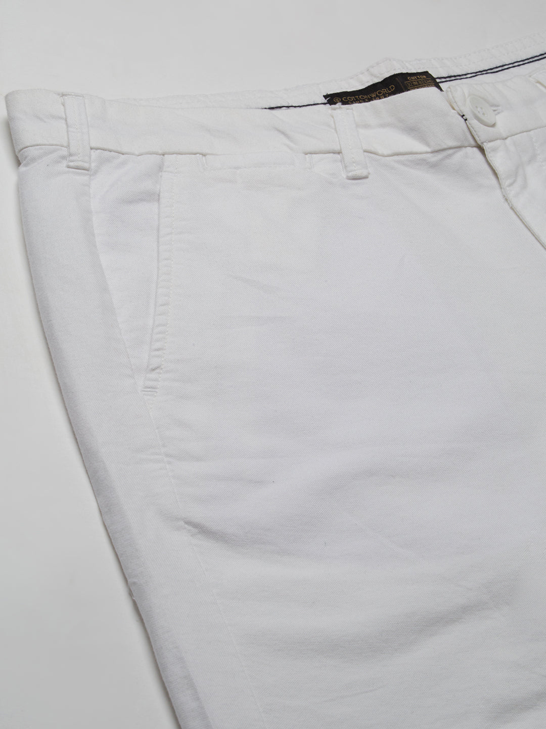 Men's Grey Cotton Lycra Regular Fit Pant