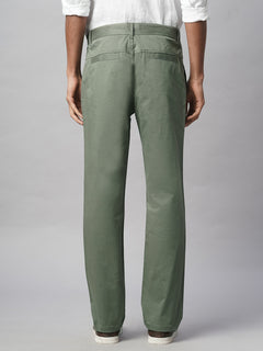 Men’s Cotton Lycra Regular Fit Pant Light Olive