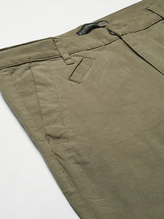 Men’s Cotton Lycra Slim Fit Coin Pocket Pant Olive