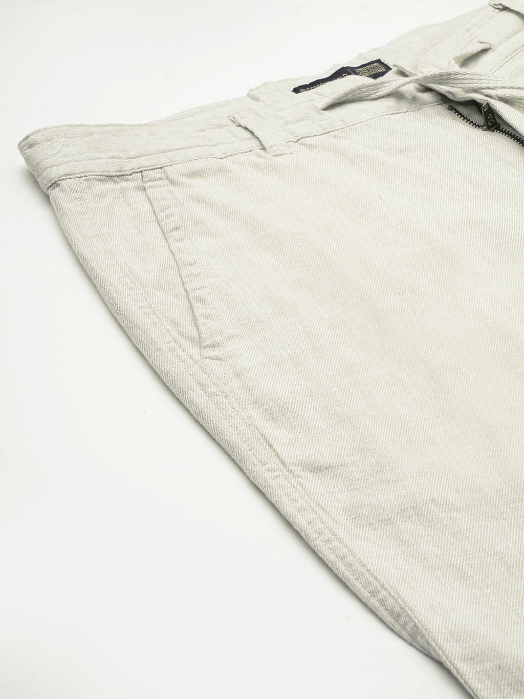 Men's Natural Linen Cotton Regular Fit Pant