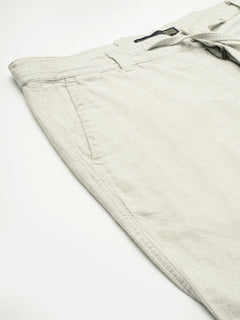 Men's Linen Cotton Regular Fit Pant Natural