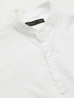 Men's White A 100% Cotton Regular Fit Shirt