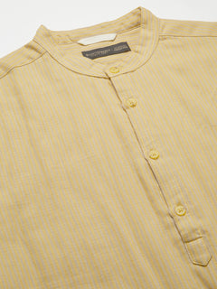 Men’s Cotton Regular Fit Shirt Mustard