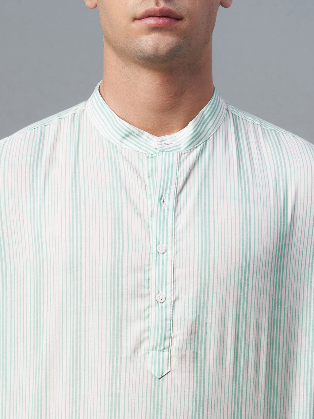 Men's Green Cotton Lyocell Regular Fit Shirt