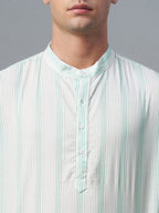 Men's Green Cotton Lyocell Regular Fit Shirt