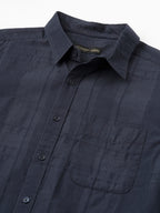 Men's Navy 100% Cotton Regular Fit Shirt