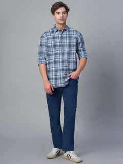 Men’s Cotton Regular Fit Regular Collar Shirt Navy