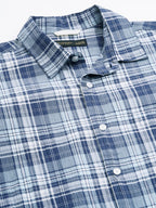 Men's Navy 100% Cotton Regular Fit Shirt
