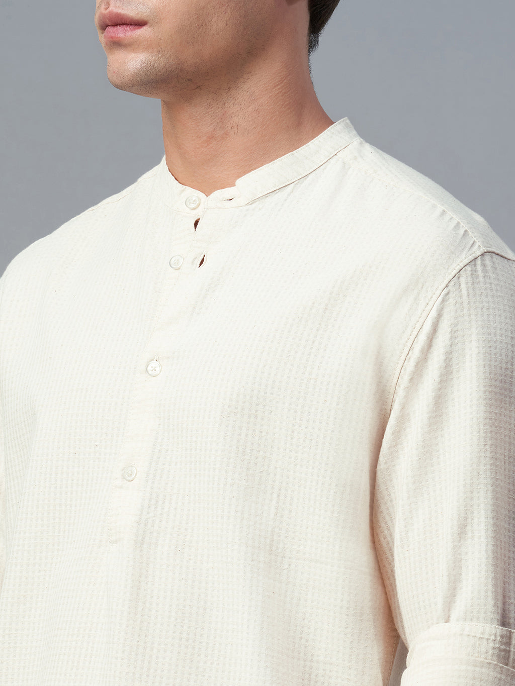 Men's Natural 100% Cotton Regular Fit Shirt