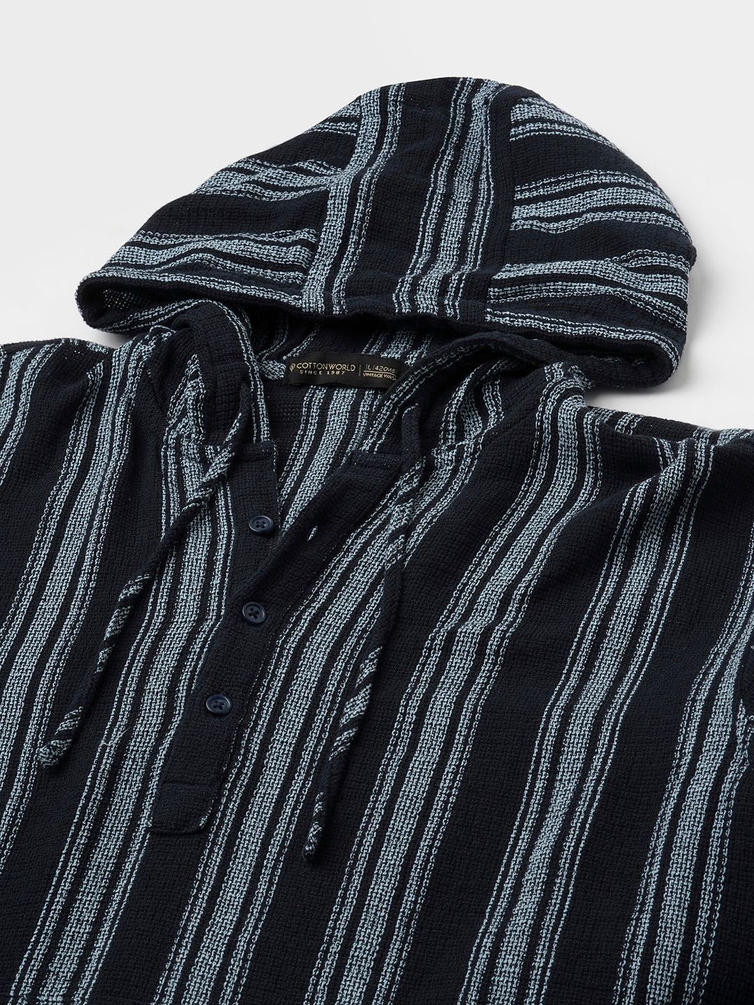 Men's Navy 100% Cotton Regular Fit Shirt