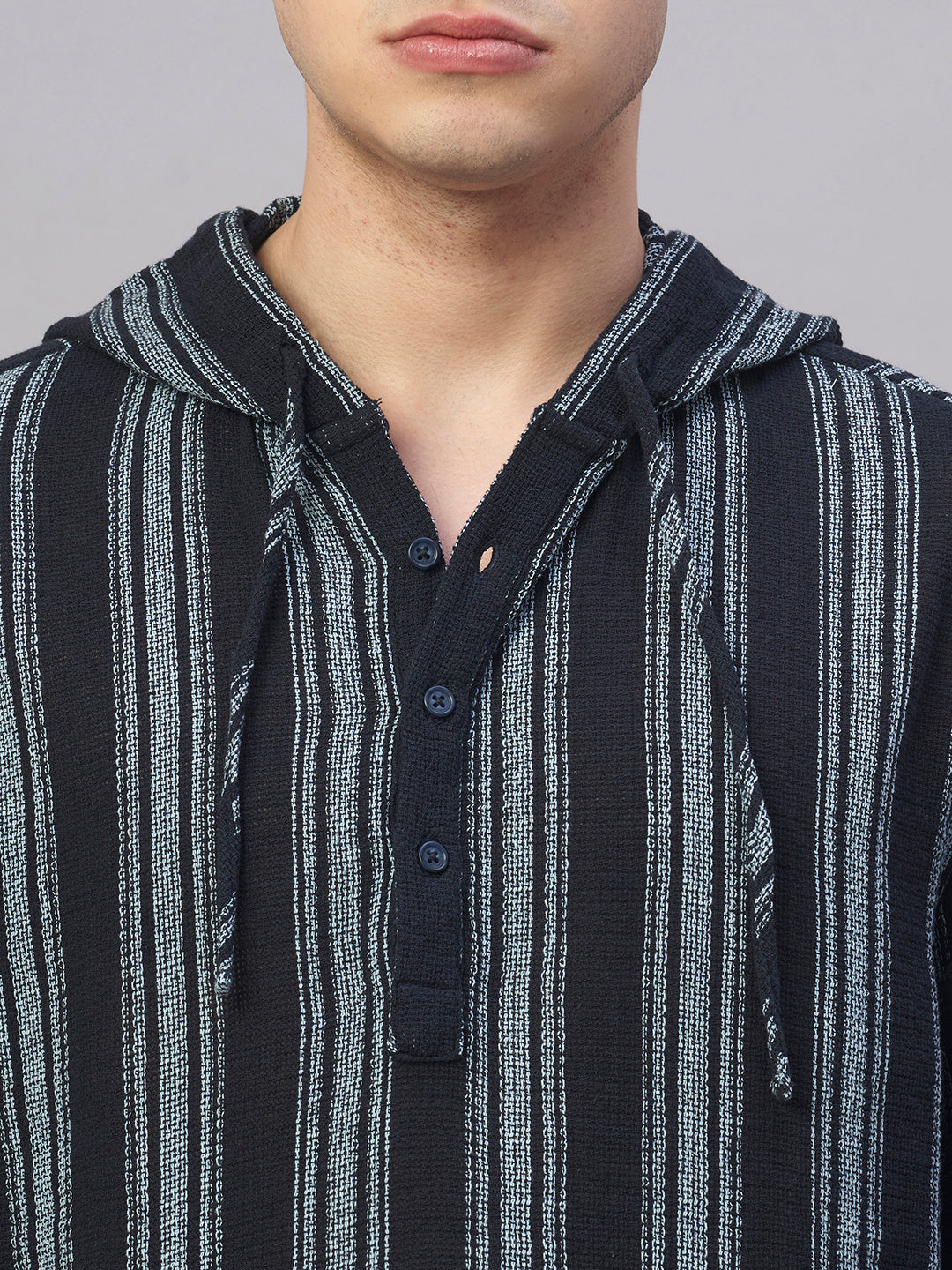 Men's Navy 100% Cotton Regular Fit Shirt