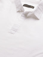 Men's White 100% Linen Regular Fit Kurta Shirt