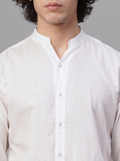 Men’s Cotton Regular Fit Button Front Shirt Blue