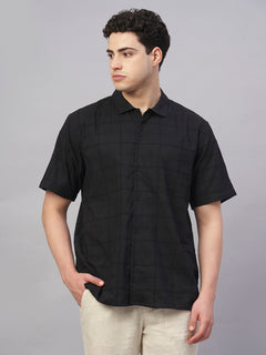 Men’s Cotton Regular Fit Style Shirt Black