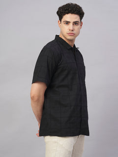 Men’s Cotton Regular Fit Style Shirt Black