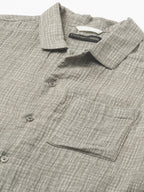Men's Grey 100% Cotton Regular Fit Shirt