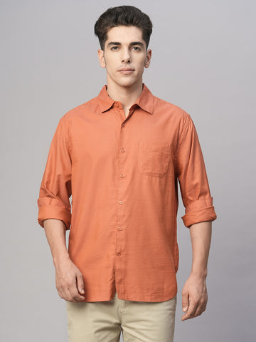 Men’s Cotton Modal Loose Fit Shirt Brick