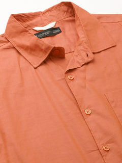 Men’s Cotton Modal Loose Fit Shirt Brick