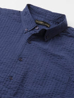 Men's Navy 100% Cotton Regular Fit Shirt