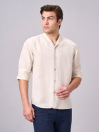 Men's Natural Linen Cotton Regular Fit Shirt