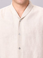 Men's Natural Linen Cotton Regular Fit Shirt