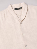 Men's Natural Linen Cotton Regular Fit Shirt