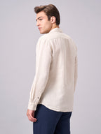 Men's Natural Linen Cotton Regular Fit Shirt