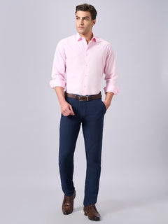 Men’s Cotton Lycra Slim Fit Shirt Pink