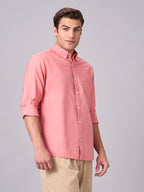 Men's Brick 100% Cotton Regular Fit Shirt