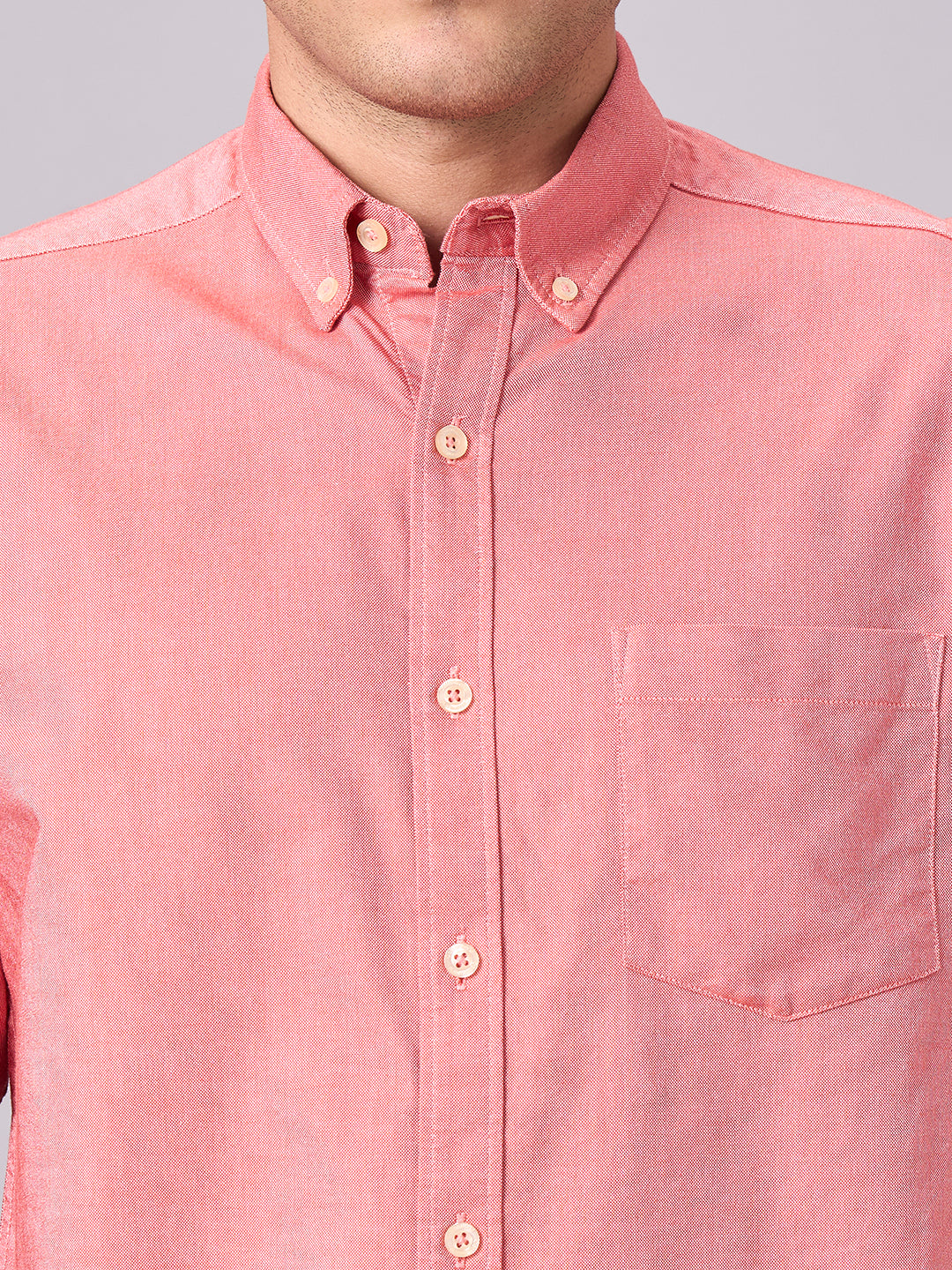 Men's Brick 100% Cotton Regular Fit Shirt