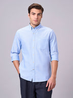 Men's Sky 100% Cotton Regular Fit Shirt