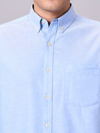 Men's Sky 100% Cotton Regular Fit Shirt