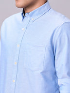Men's Sky 100% Cotton Regular Fit Shirt