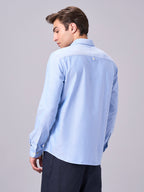 Men's Sky 100% Cotton Regular Fit Shirt