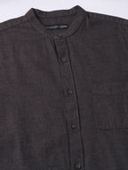 Men's Brown 100% Cotton Regular Fit Shirt