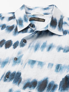 Men’s Cotton Regular Fit Shirt White Navy