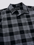 Men's Black 100% Cotton Regular Fit Shirt