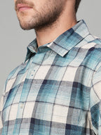 Men's Natural Cotton Linen Regular Fit Shirt