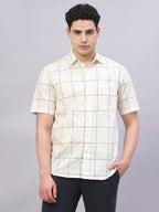 Men's Natural 100% Cotton Regular Fit Shirt