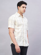 Men's Natural 100% Cotton Regular Fit Shirt