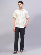 Men's Natural 100% Cotton Regular Fit Shirt