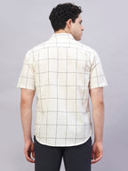 Men's Natural 100% Cotton Regular Fit Shirt