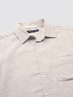 Men’s Cotton Regular Fit Excel Shirt Khaki