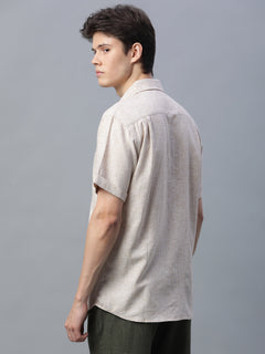 Men’s Cotton Regular Fit Excel Shirt Khaki