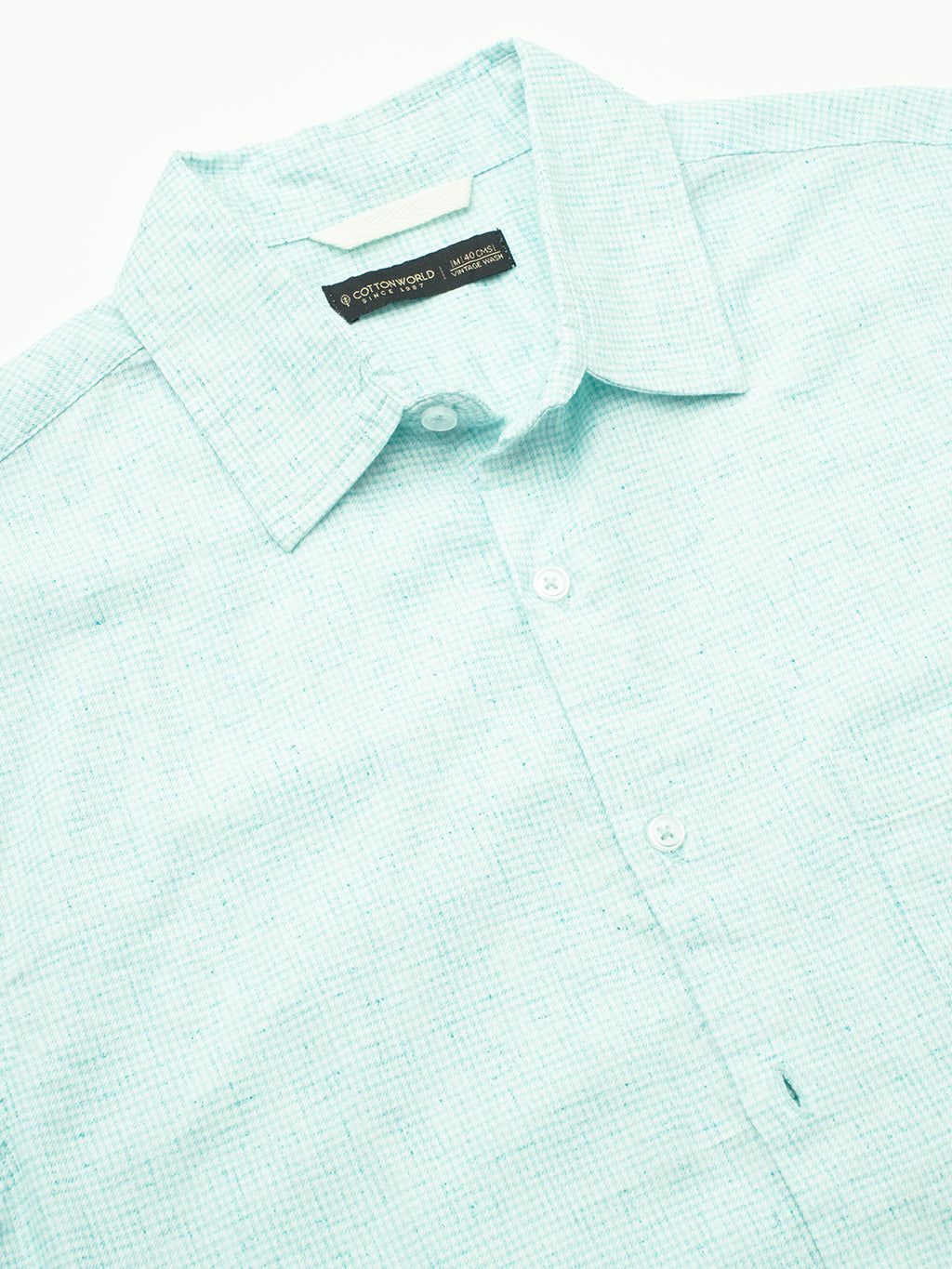 Men's Mint Cotton Excel Regular Fit Shirt