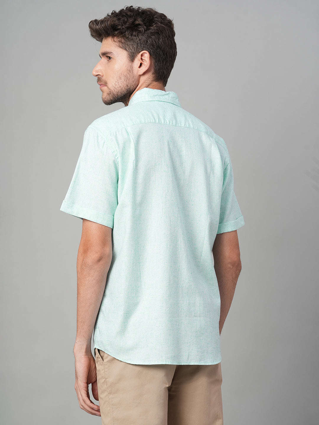 Men's Mint Cotton Excel Regular Fit Shirt