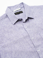 Men's Navy Cotton Excel Regular Fit Shirt